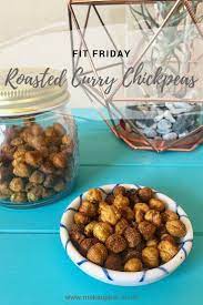Roasted Curry Chickpeas Make The Best Healthy Snack Check Out The Full Recipe Dog Food Recipes Good Healthy Snacks Healthy Snacks