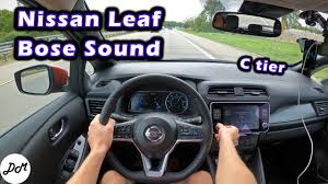 2022 Nissan Leaf Bose 7 Speaker Sound System Review Apple Carplay Android Auto Demo Youtube