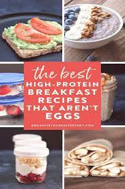 How To Meal Prep A High Protein Breakfast Without Eggs Organize Yours Healthy High Protein Breakfast High Protein Breakfast Recipes Healthy High Protein Meals