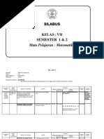 Silabus kurikulum 2013 revisi untuk smp kelas 7 semester 1 dan 2. Silabus Matematika Smp Berkarakter Kelas Vii Semester 2