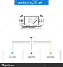 Console Device Game Gaming Psp Business Flow Chart Design