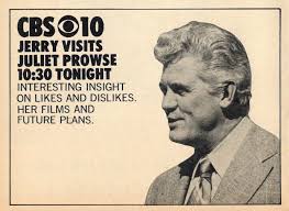 1972 WCAU PHILADELPHIA TV AD JERRY DUNPHY hosts JERRY VISITS with JULIET  PROWSE