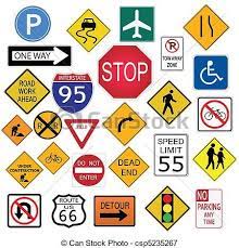 Road Signs Clipart Vector Graphics 30 931 Road Signs Eps Clip Art Vector And Stock Illustrations Available To Search From Traffic Signs Sign Art Highway Signs
