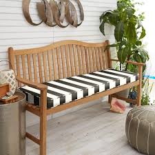 Black And White Striped Bench Cushion Pin On Porch Dreams For Biggs House