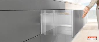 Press button on both sides. Blum Ing Great The Open And Shut Case For Soft Close Drawers Rosemount Kitchens