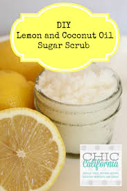 Coconut oil and sugar scrub can gently get rid of dead skin cells. Diy Lemon And Coconut Oil Sugar Scrub