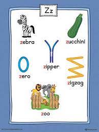 Others include zigzag, zinciferous, zippy and zo Letter Z Word List With Illustrations Printable Poster Color Preschool Alphabet Printables Alphabet Phonics Alphabet Worksheets Preschool