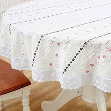 Diliba Round Vinyl Plastic Oilcloth Tablecloth Lace Wipeable Oil Proof Waterproof Spillproof Pvc Heavy Duty Fall Fall Tablecloth Oil Cloth Oilcloth Tablecloth