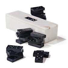 Domino qiu qiu dan banyak game poker gratis, game online yang sangat populer! 28 Pc White Domino Set Covered Storage Box