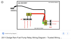 It is located on the drivers side of the compartment just above and to the rear of the battery. 2011 Dodge Ram Fuel Pump Relay Wiring Diagram Wiring Diagram Way Explained Way Explained Gobep It