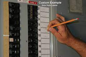 The electrical code requires breakers to be properly labeled for when you decide to. Custom Safety Label Circuit Breaker Label Lcb555
