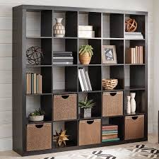 Better Homes And Gardens 25 Cube Organizer Room Divider Espresso Walmart Com Cube Storage Decor Shelf Decor Living Room Room Divider Bookcase