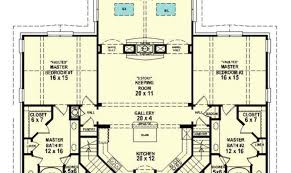 Browse big, small, simple, nice, 2000 sq ft, cheap to build, 3 bedroom & more blueprints! Dual Master Suites Floor Suite Cad House Plans 139285