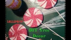Christmas red white candy christmas lollipop hanging pendant stage bar props decorations. Christmas Diy Lollipop Candy Tree Ornaments Youtube