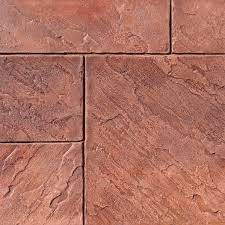 Stamped concrete is concrete that is patterned and/or textured or embossed to resemble brick, slate, flagstone, stone, tile, wood, and various other patterns and textures. Concrete Stamp Opa Locka New England Slate Package