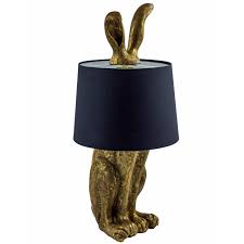 Check out our abat jour selection for the very best in unique or custom, handmade pieces from our абажуры shops. Lampe Dore Patine Lapin Abat Jour Noir H77x36x36cm