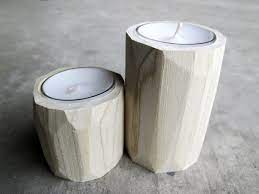 Candle holders can be created from many materials, but one of the most ancient and interesting is wood. Wood Candle Holders Large Raw Wooden Thebradfordedge