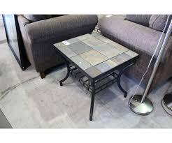 Just coffee table with glass mactan stone white 1980s living room set coffee table end tables tessellated spheres sandiegoantiquegifts. 4pc Stone Top Coffee Table Set Coffee Table 2 End Tables One Corner Tile On One End Table