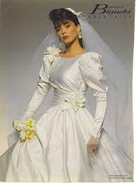 Pin On 80 S And 90 S Bridal Wedding Fashion