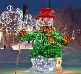 [Hot Item] Snowman Motif Lights Snow LED Lighting Christmas Decorations  Santa Decors Street Mall Landscaping