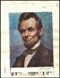 Joe Rubinstein Abraham Lincoln Painting, in Steve Lipsky's Abrham Lincoln  Gallery Comic Art Gallery Room