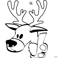 coloriages rennes du pere noel tete de renne reindeer coloring page pages christmas coloriage femme clipart
