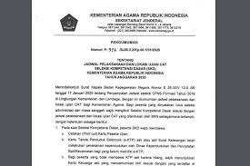 Sebelumnya, pelaksanaan skd cpns kemenag telah dilaksanakan pada 27 januari hingga 10 maret 2020 pada 143 satuan kerja daerah dan pusat pada 34 provinsi. Simak Berikut Jadwal Dan Lokasi Tes Skd Cpns 2019 Di Kemenag Halaman All Kompas Com