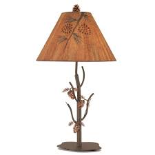 With style and elegance, our rustic lamps know how to illuminate your home while creating that comfortable and relaxing atmosphere. Iron Pine Cone Table Lamp