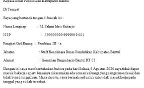 Nah berikut ini adalah contoh surat izin kuliah karena urusan keluarga yang bisa ditulis oleh mahasiswa dan ditujukan kepada dosennya. Surat Izin Tidak Masuk Kerja Karena Keperluan Keluarga Cute766