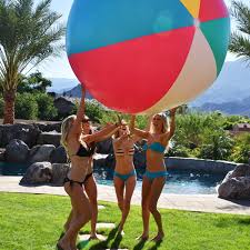 GoFloats 6' Giant Inflatable Beach Ball | GoFloats.com Popular Pool Floats