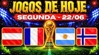 💥COPA DO MUNDO 2026! VEJA ONDE ASSISTIR TODOS OS JOGOS DE HOJE I  SEGUNDA-FEIRA 22/06/2026