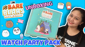 You know more about grizzy, panda and ice bear than anyone else, and the bear bros have reserved a special. Unboxing We Bare Bears The Movie Watch Party Pack Youtube