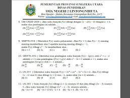 Contoh soal polinomial/suku banyak yang sering keluar di buku lks polinomial, atau disebut juga suku banyak, adalah pernyataan matematika yang melibatkan. Bank Soal Dan Pembahasan Matematika Dasar Suku Banyak Polinomial 2 Kumpulan Materi Soal Dan Jawaban Lengkap
