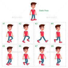 Animation Of Boy Walking Animation Walk Cycle Boy Walking Walking Animation