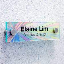 Upgrade your office signage with office name plates today! 8 X 2 Door Signs Sign Standoffs