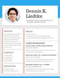 Simple Blue And Orange Blocks Customer Service Resume Customer Service Resume Resume Resume Template Professional