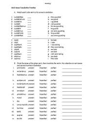 Verb Tenses Worksheets Teachers Pay Teachers