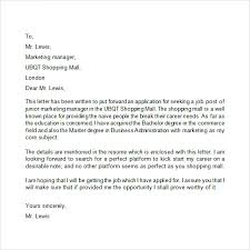 10 Application Letters – Free Samples , Examples & Format | Sample ...