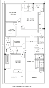 In this 30 * 60 house plan, exterior walls are of 9 inch and interior walls are of 4 inches. House Plan For 30 X 60 1800 Sq Ft Housewala 2bhk House Plan 20x40 House Plans 30x50 House Plans