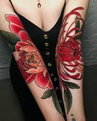 Maybe you would like to learn more about one of these? Peony And Chrysanthemum Done In 2 Days In A Row By Jentonic At Sticks Stones In Berlin Germany Tattoos Chrysanthemum Tattoo Feminine Tattoos Tattoos