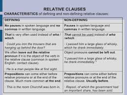 Defining Vs Non Defining Relative Clauses Relative Clauses Clause Critical Thinking