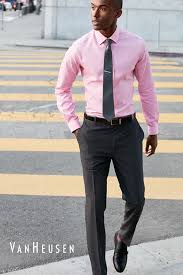 Work It No Really This Van Heusen Look Is An Ideal Look For Work Or Any Occasion When A Full Mens Casual Outfits Summer Mens Shirt And Tie Formal Men Outfit