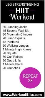 Hit It Hard Leg Strengthening Workout Workout Bliss Pinterest Workout Workout Posters Hiit Workout