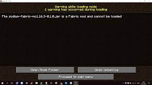 There is an error in minecraft forge that stops players from launching mods. I Need Help I Can T Put A Soduim Mod It S The Mod For Fps In Minecraft Minecraft
