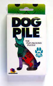The dogs come in all shapes and sizes, so you'll have to figure out how they nestle together to solve each challenge. Dog Pile Game Review Familygameshelf Com