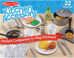 4.8 out of 5 stars 23,719. Amazon Com Melissa Doug 22 Piece Play Kitchen Accessories Set Utensils Pot Pans And More Toys Games