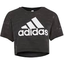 Womens Black Adidas Crop Top Pin On Polyvore