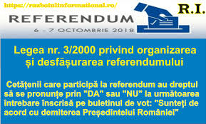 370/2004 pentru alegerea preşedintelui româniei republicată text în vigoare începând cu data de 28 iulie 2019 nu sunt incluse în textul actualizat modificările efectuate prin art. La Referendum Vom Fi IntrebaÅ£i DacÄƒ Razboiul Informational