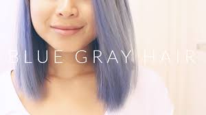 If your hair is very warm and/or brassy, consider lightly toning it first to cancel some of the warmth. How To Blue Gray Hair Lavender Ombre Extensions