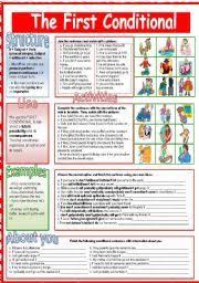 Fill In The Gaps With The Type 1 Conditional Sentences Resuelto English Exercises The First Conditional Sentence Activities Subject And Verb English Exercises